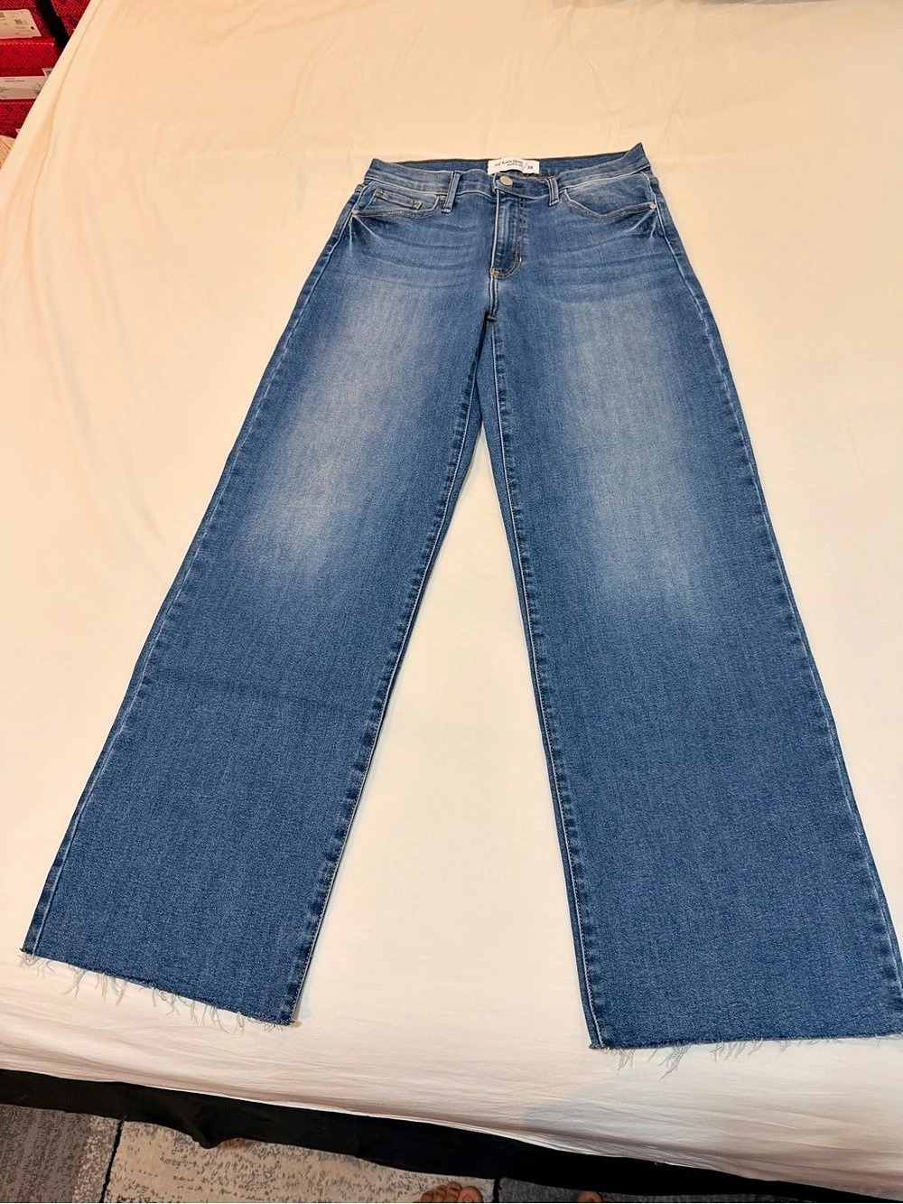 Just Black Denim flare jeans Flare Leg Jeans in Blue Waist 28